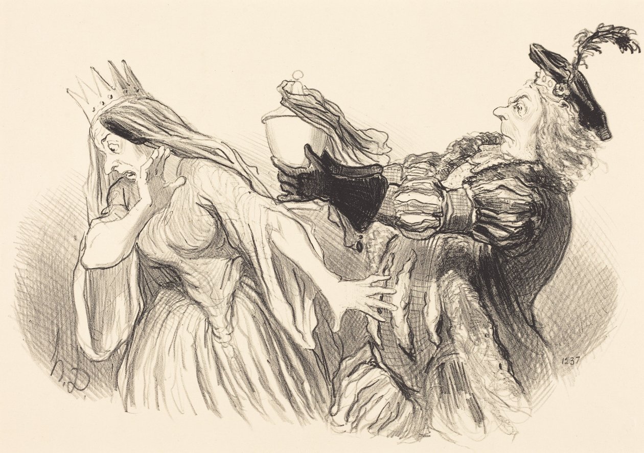 Hamlet av Honoré Daumier