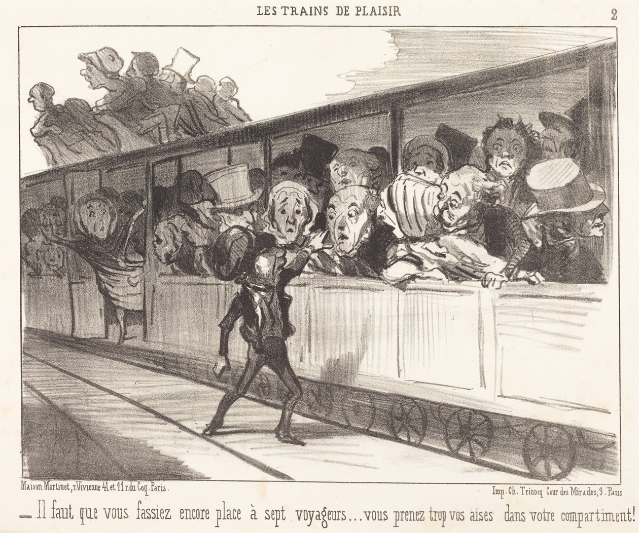 Ni måste ge plats igen... av Honoré Daumier