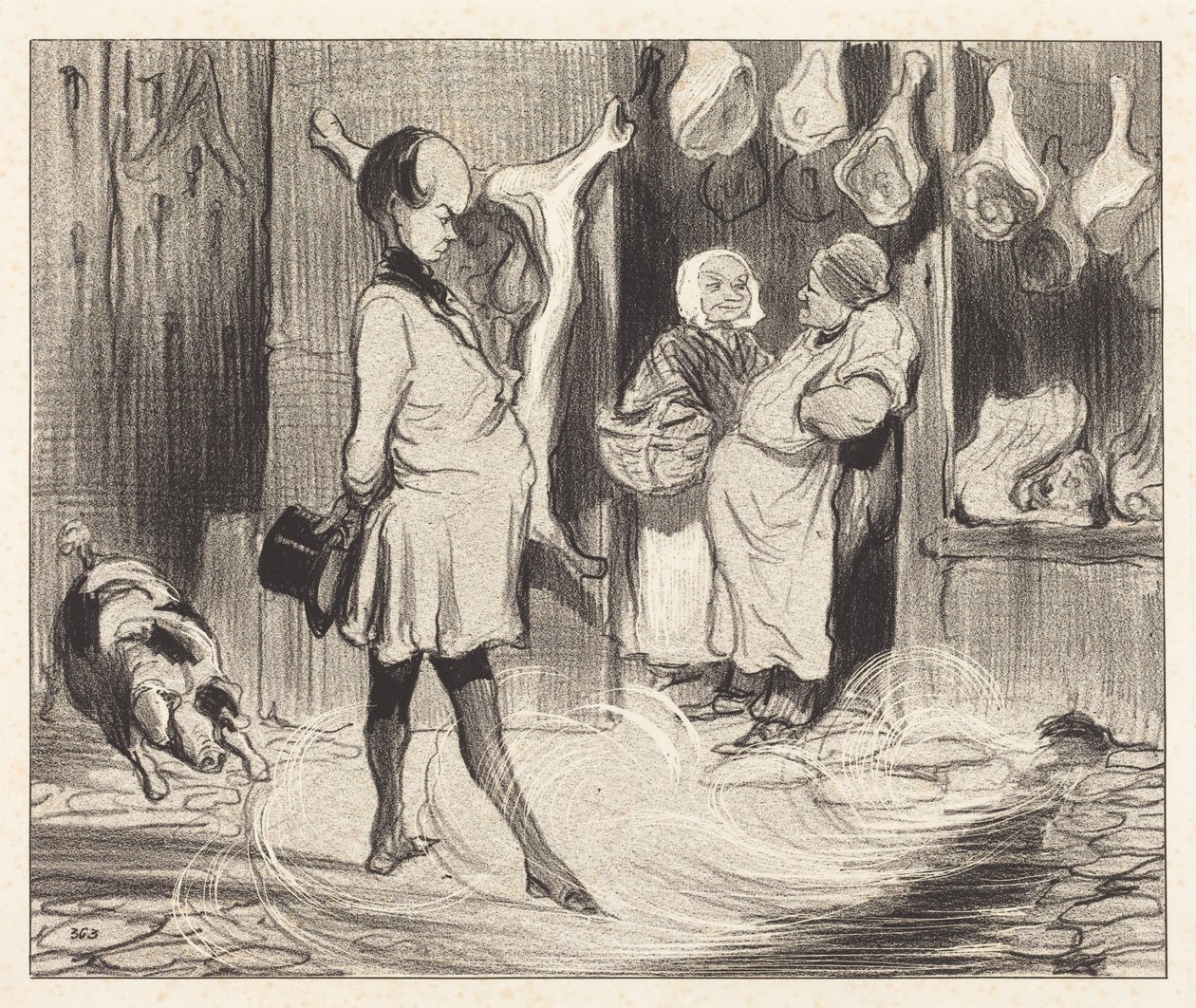 Rese intryck av en stor poet av Honoré Daumier