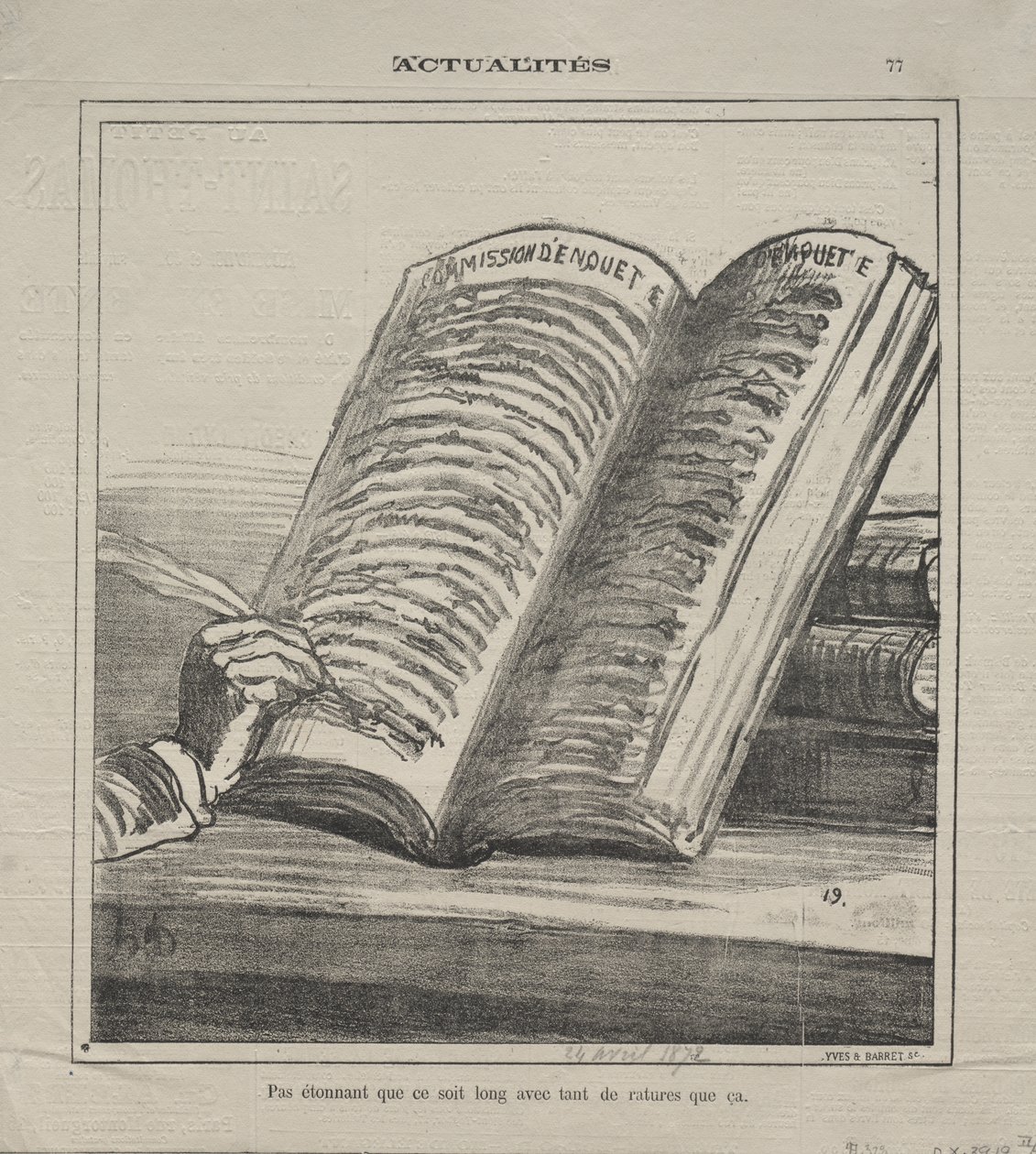 Aktualiteter (nr 77): Bli inte förvånad över att den är lång och med många korrigeringar av Honoré Daumier