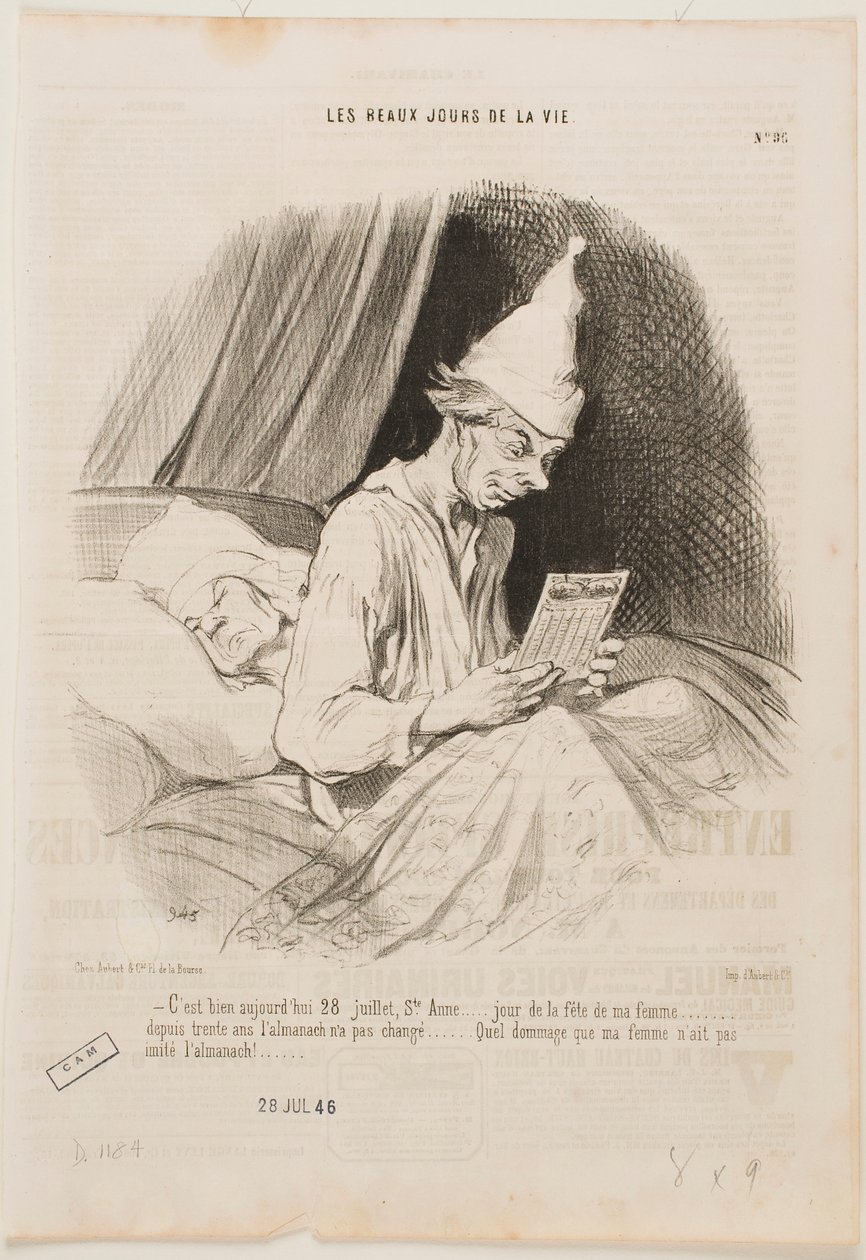 I dag är det den 28 juli, Sankt Anna, ... av Honoré Daumier