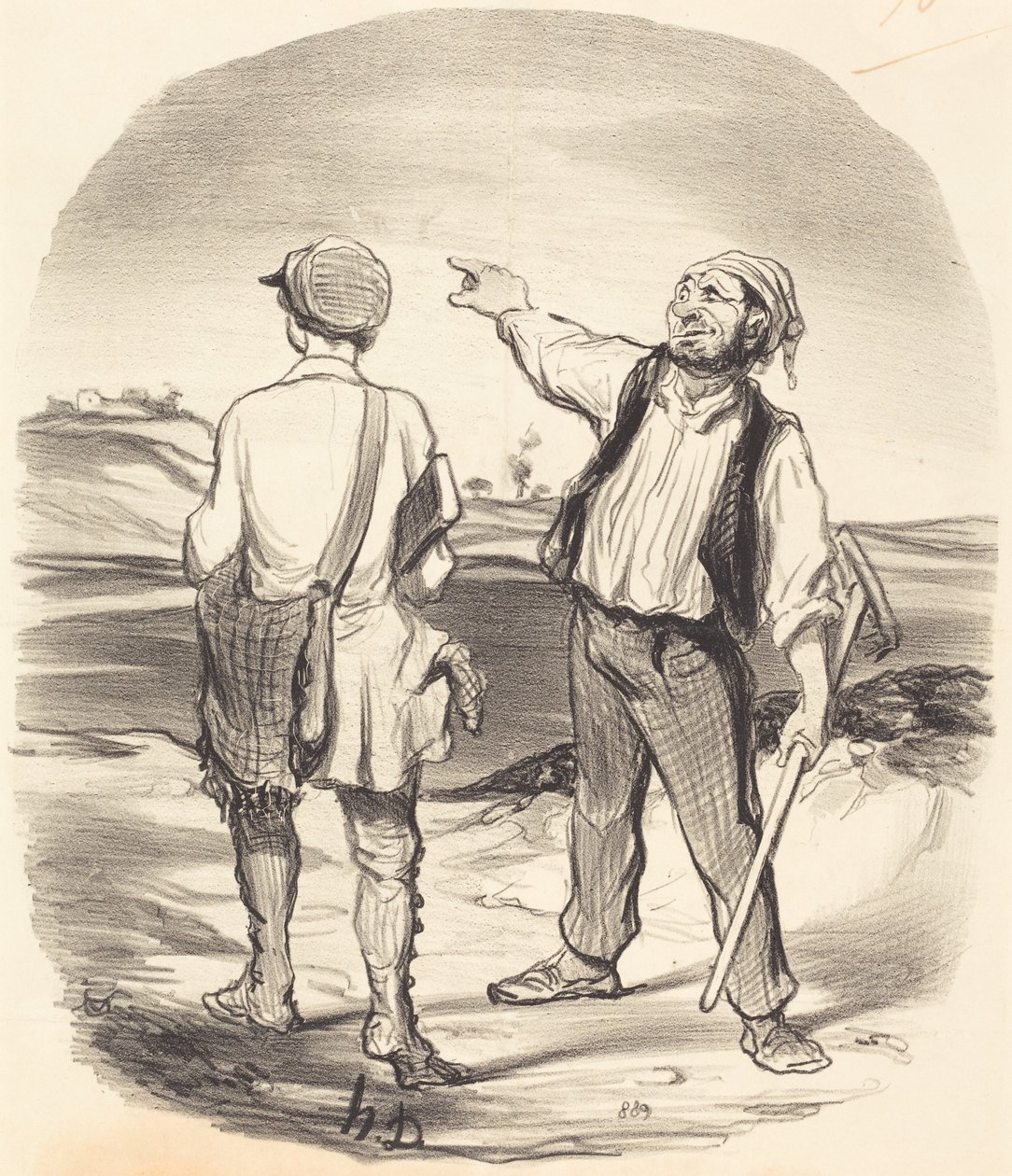 Jag såg en hare... för åtta dagar sedan! av Honoré Daumier