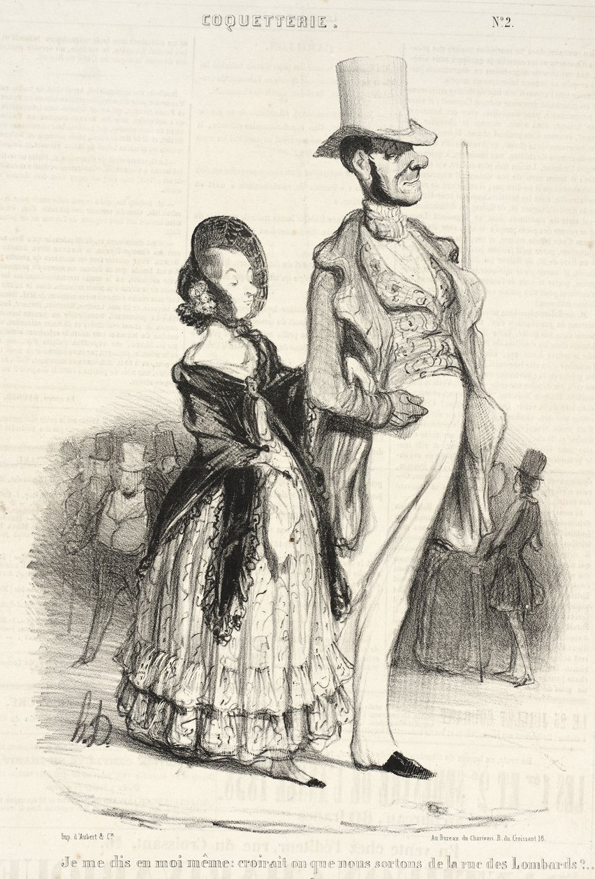 Jag tänker för mig själv: skulle man tro att... av Honoré Daumier