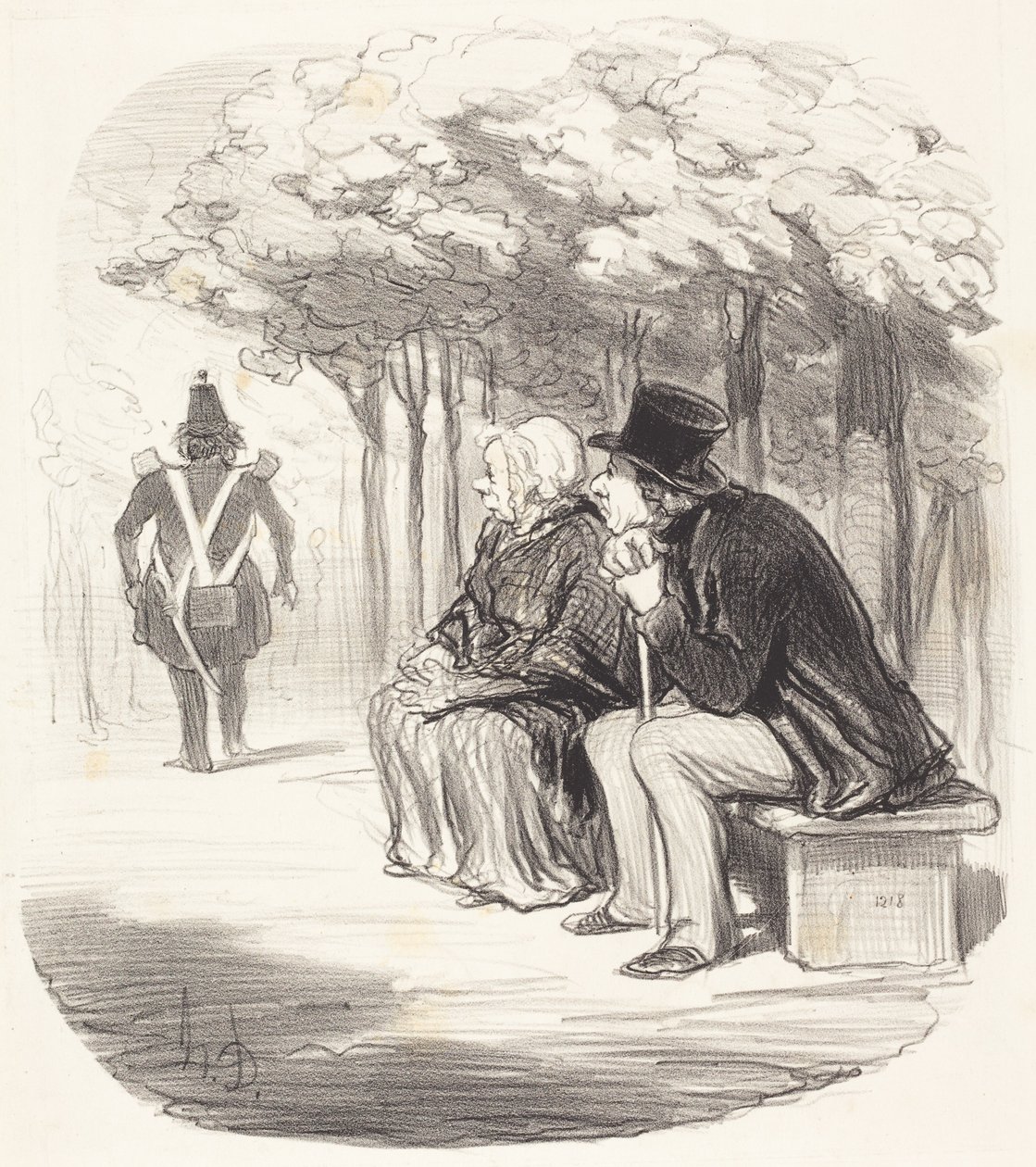 Jag är inte förvånad om kvinnor har... smak... av Honoré Daumier