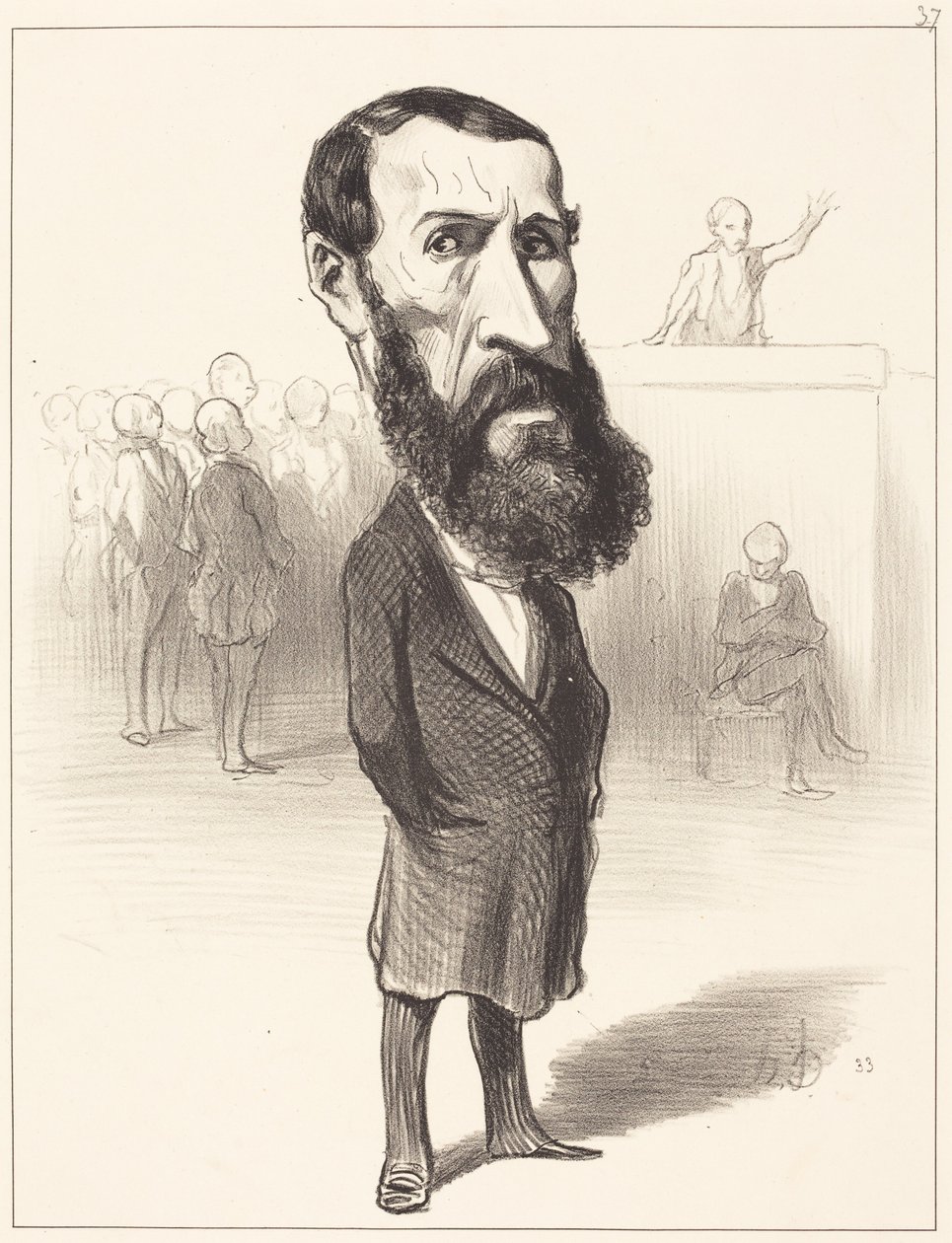 Jean-Louis Greppo av Honoré Daumier