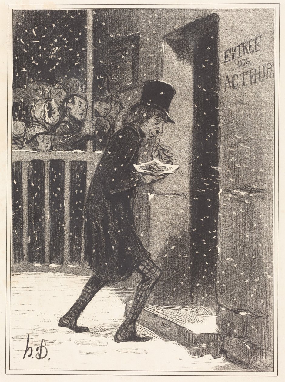Skådespelaren från Funambules av Honoré Daumier