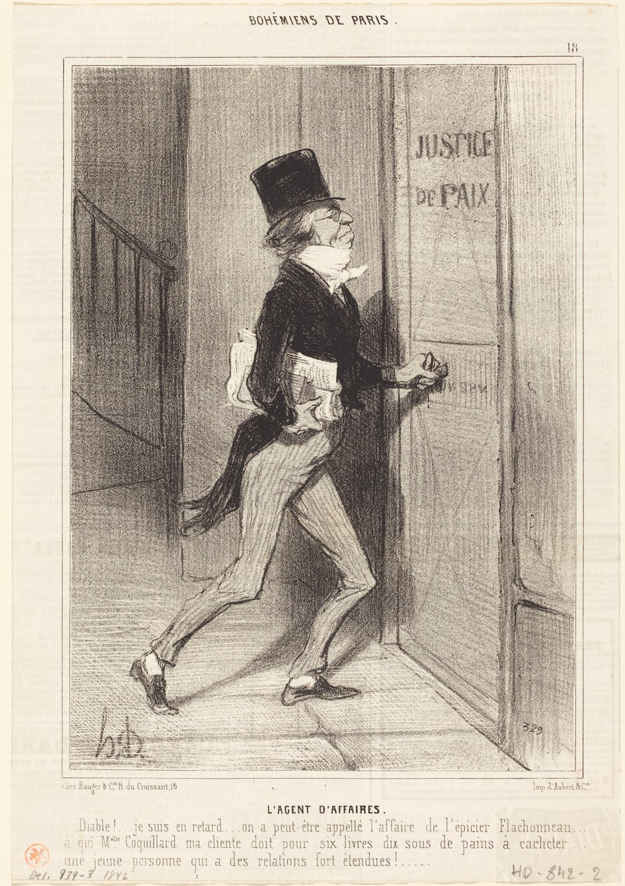 Affärsagenten av Honoré Daumier