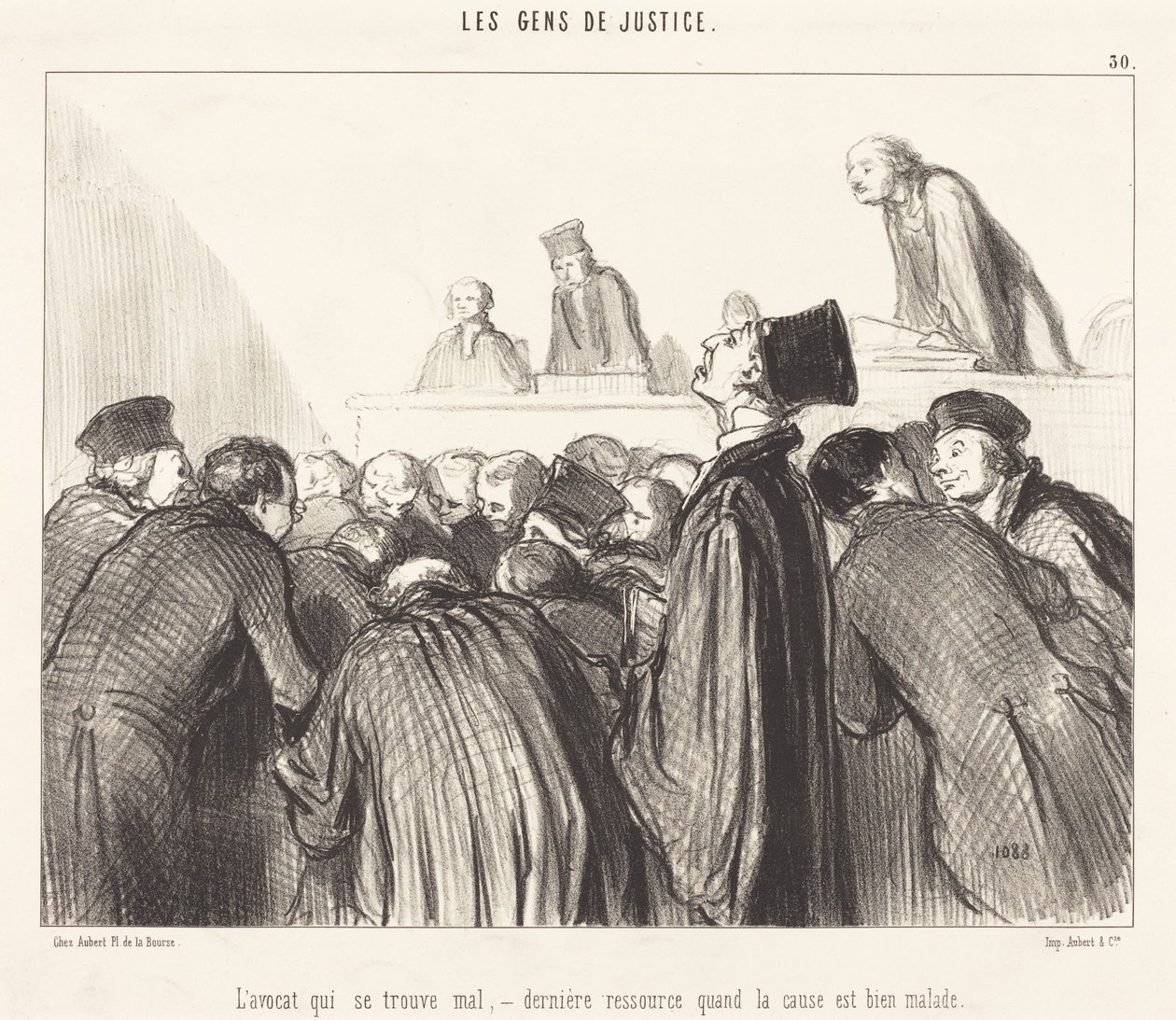 Advokaten som mår illa av Honoré Daumier