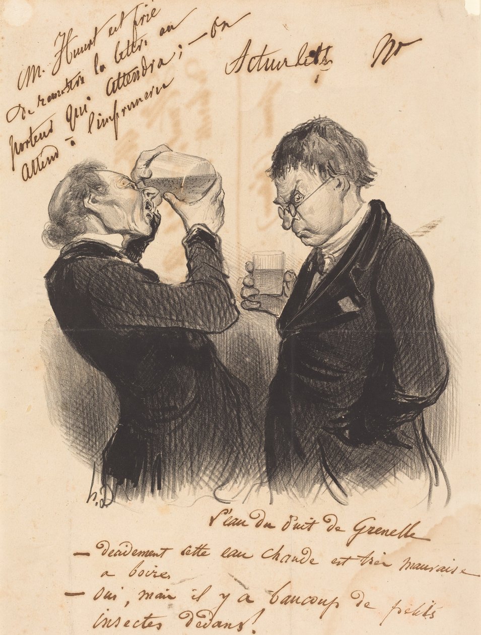 Vattnet från brunnen i Grenelle av Honoré Daumier