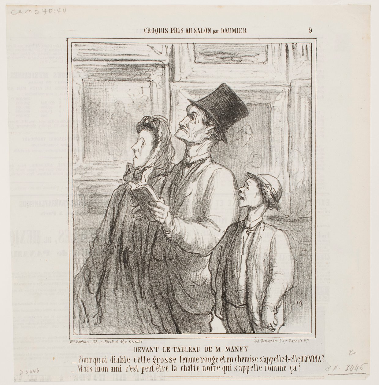 Betraktar Manets målning av Honoré Daumier