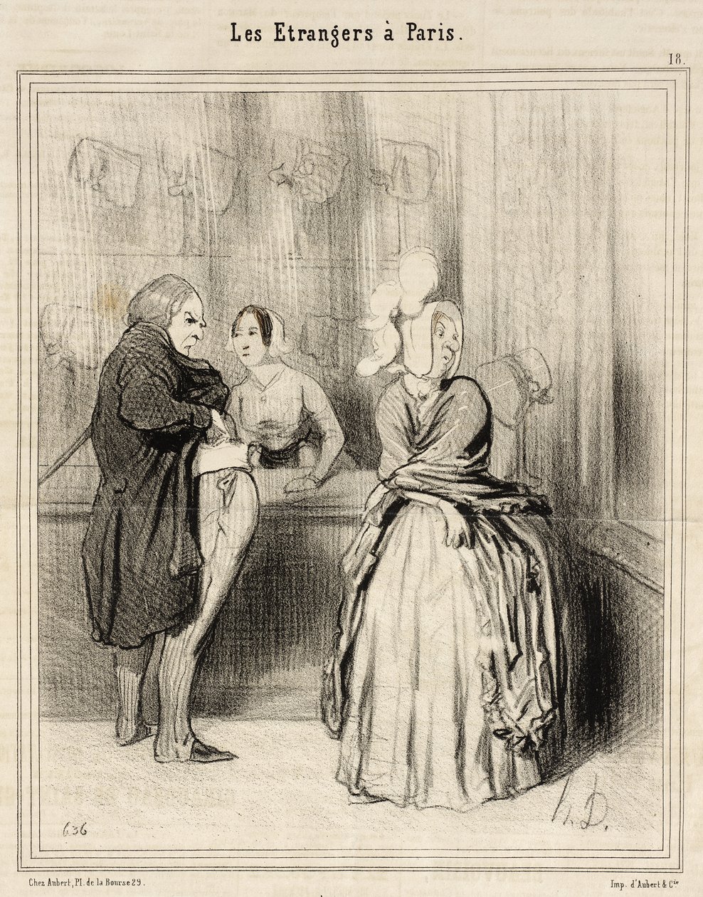 Hatten man tar med sig hem från Paris av Honoré Daumier