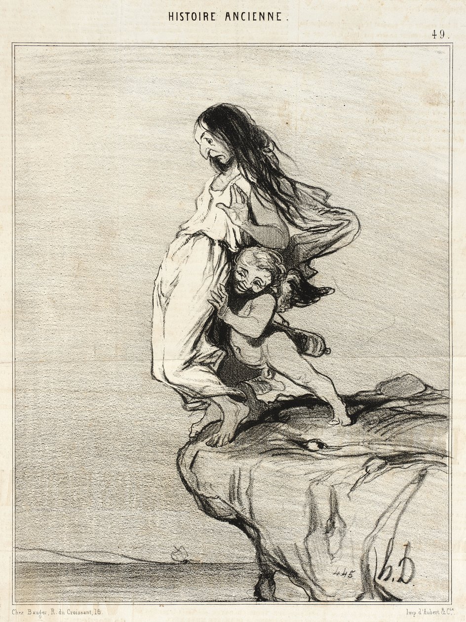 Sapphos död av Honoré Daumier