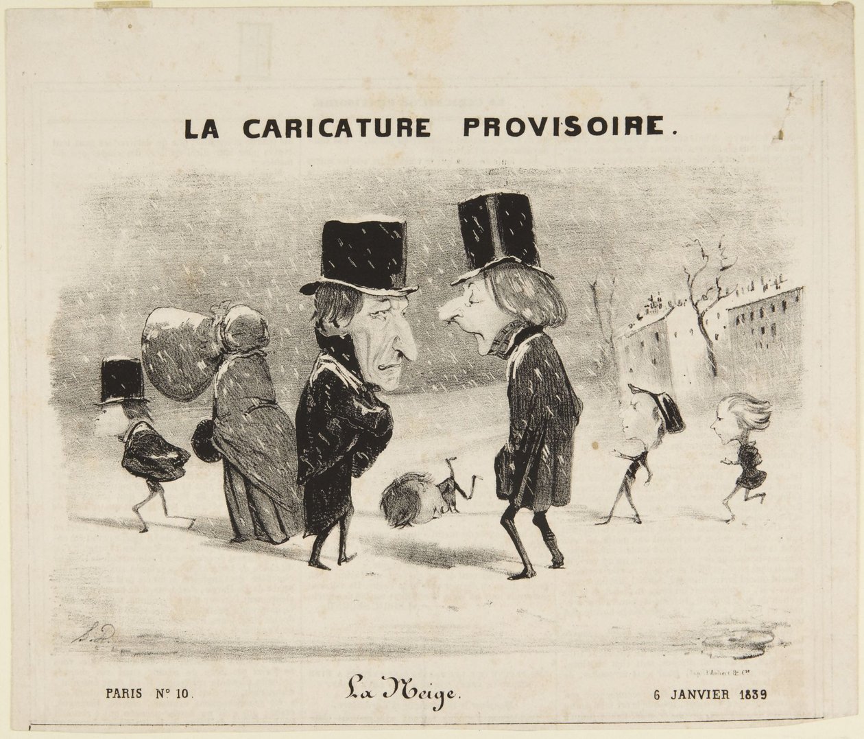 Snön av Honoré Daumier