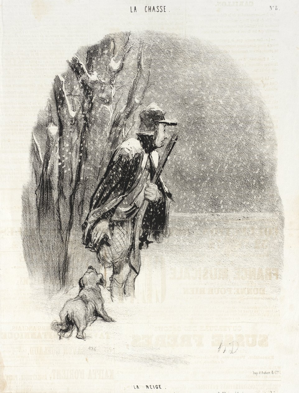 Snön av Honoré Daumier