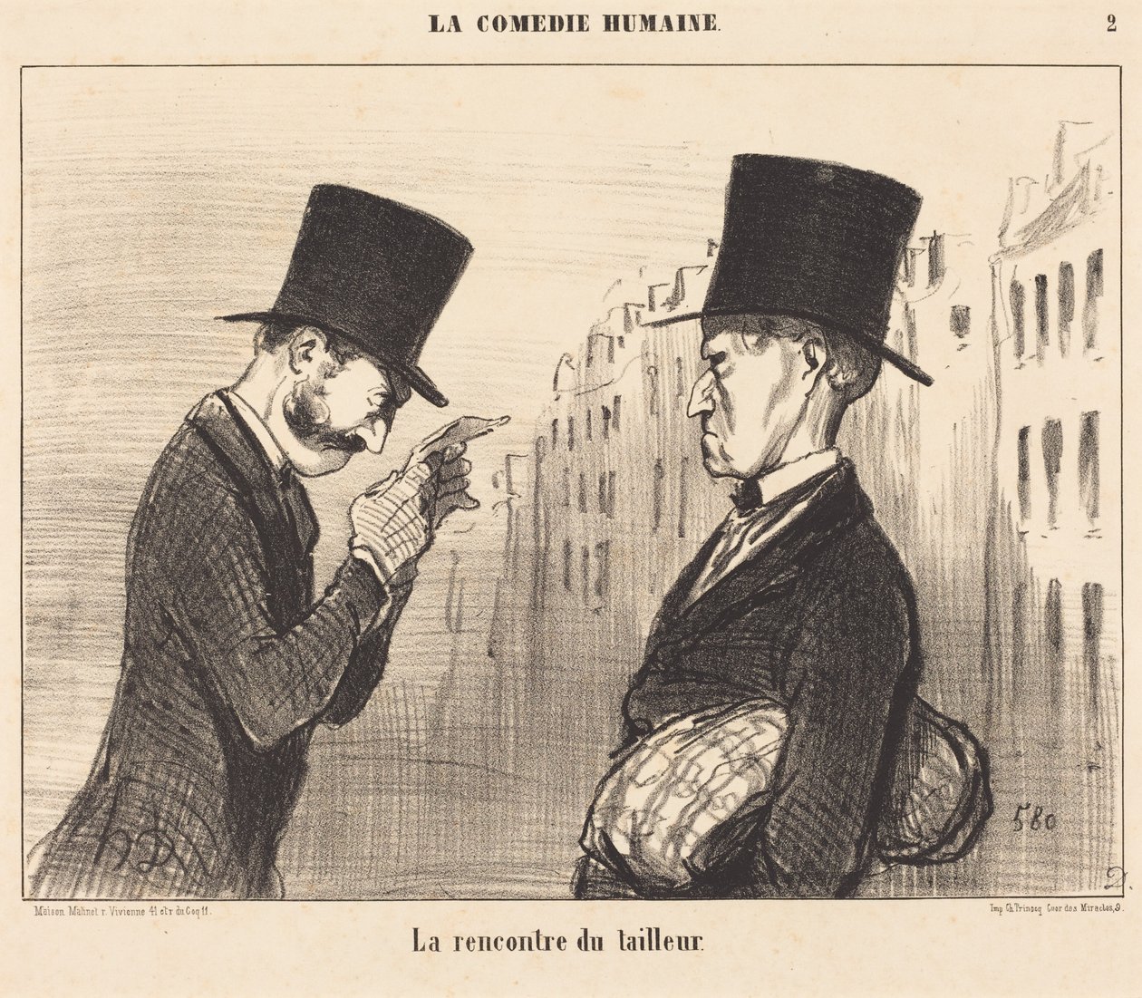 Skräddarens möte av Honoré Daumier
