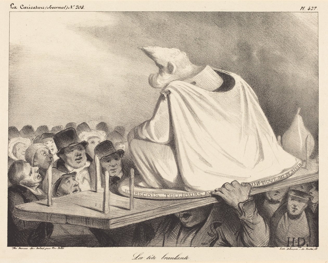 Det vickande huvudet av Honoré Daumier