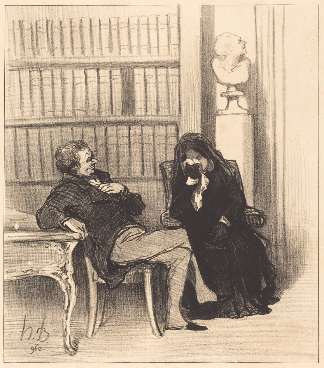 Änkan av Honoré Daumier