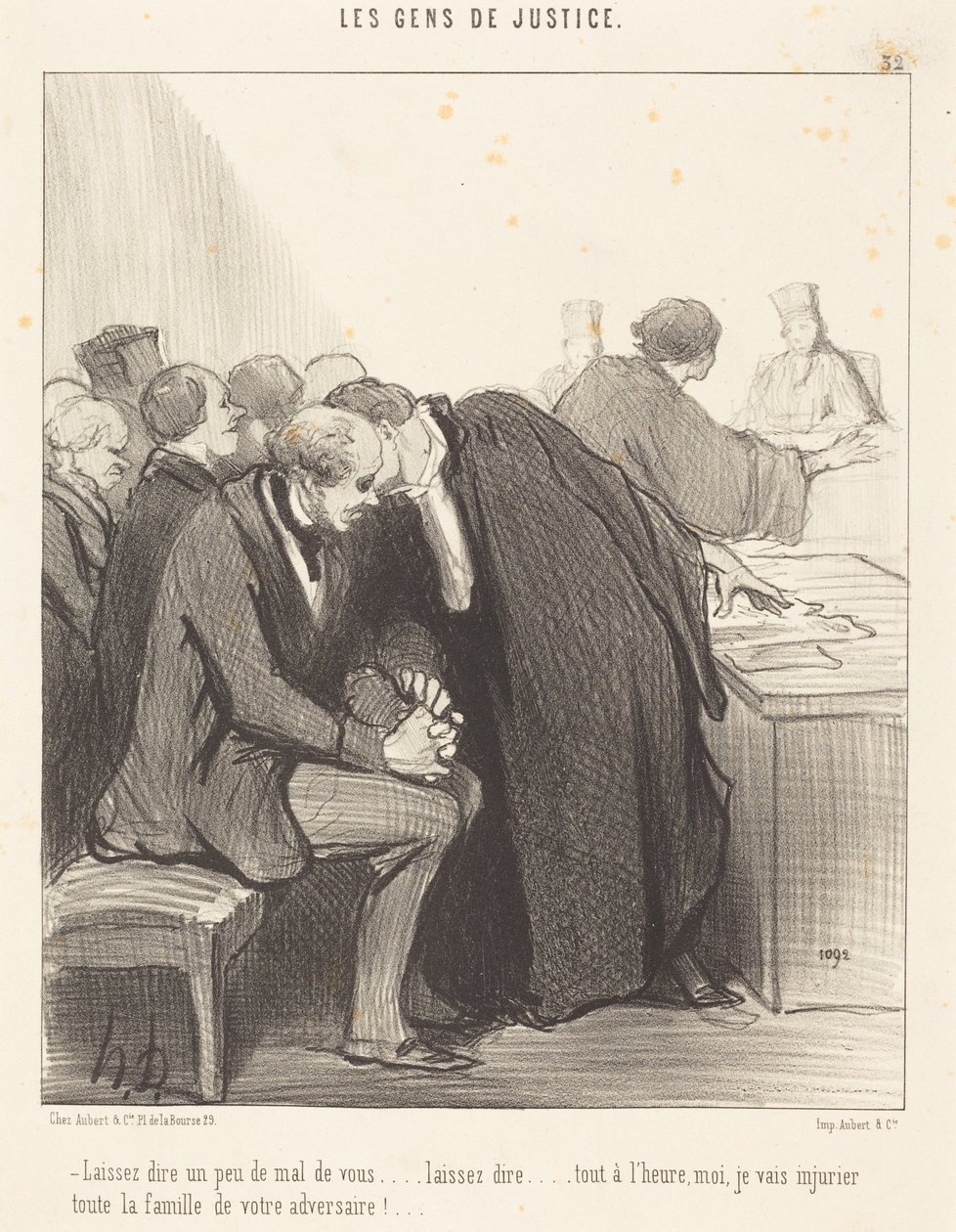 Låt dem säga lite ont om er... av Honoré Daumier