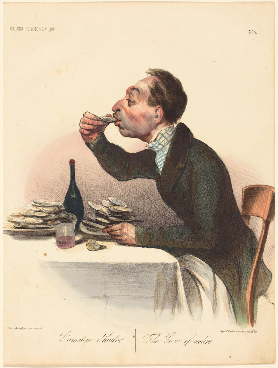 Ostronälskaren av Honoré Daumier