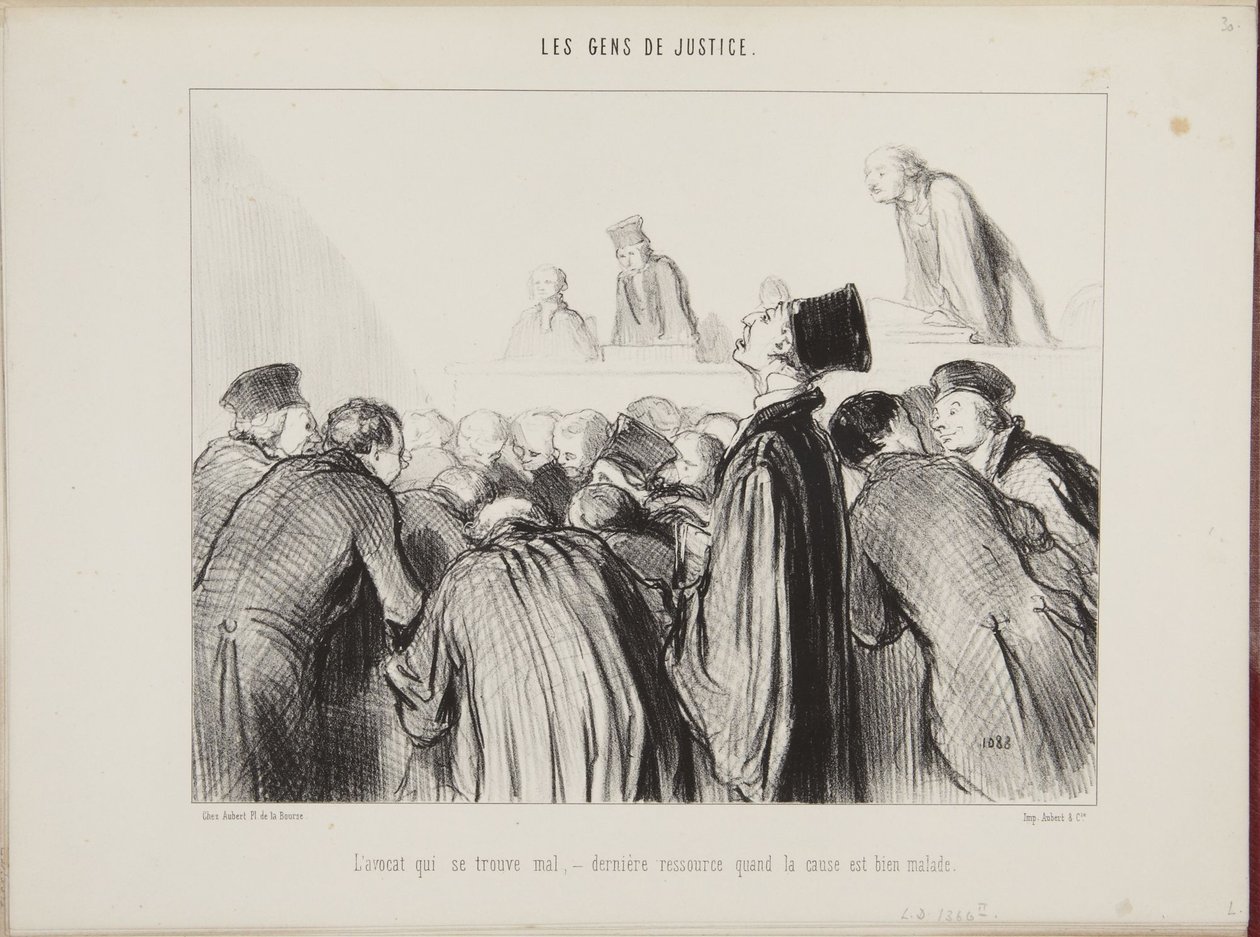 Advokaten som mår illa - sista utvägen när målet är allvarligt sjukt av Honoré Daumier