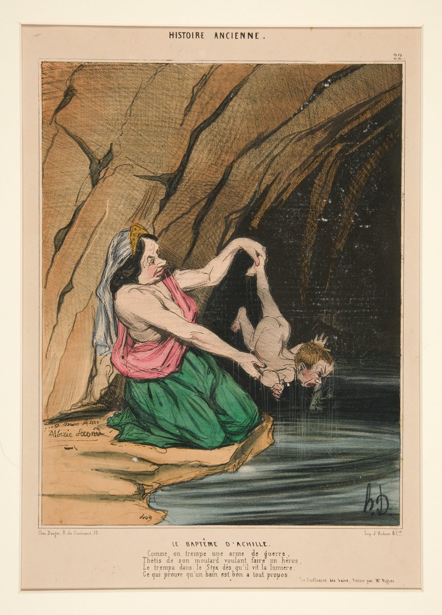 Akilles dop; ur Histoire Ancienne av Honoré Daumier