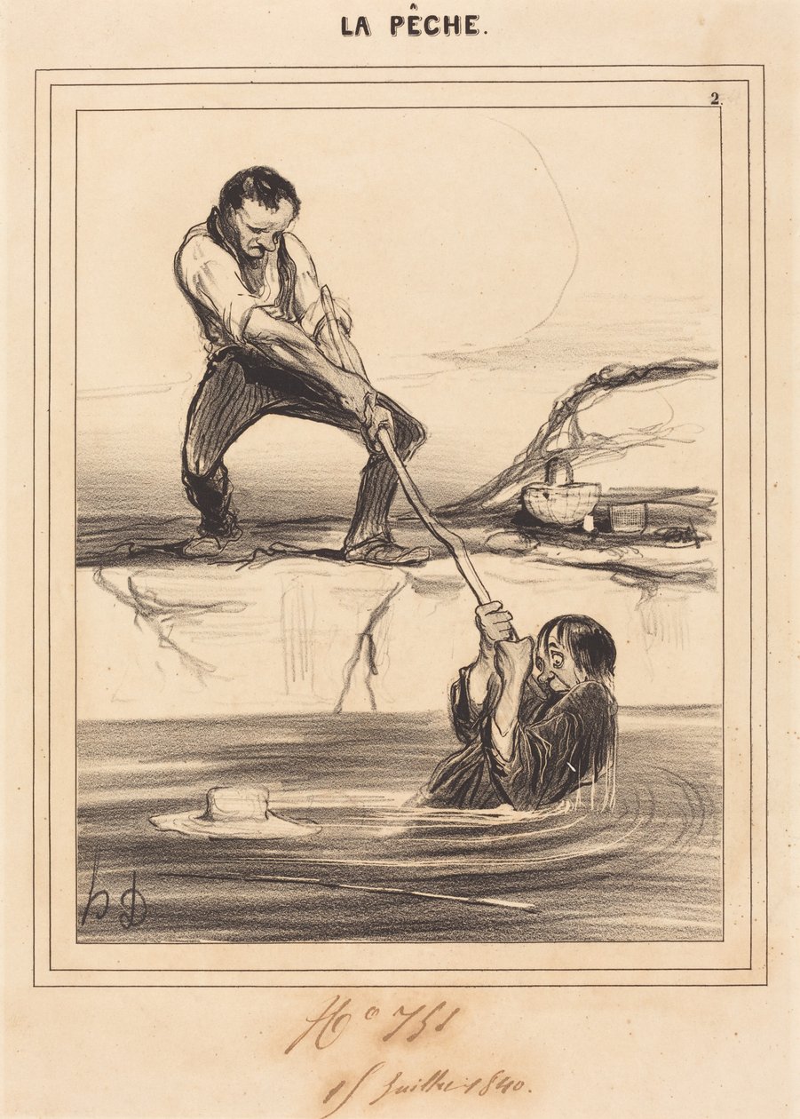 Le Barbillon drar... av Honoré Daumier