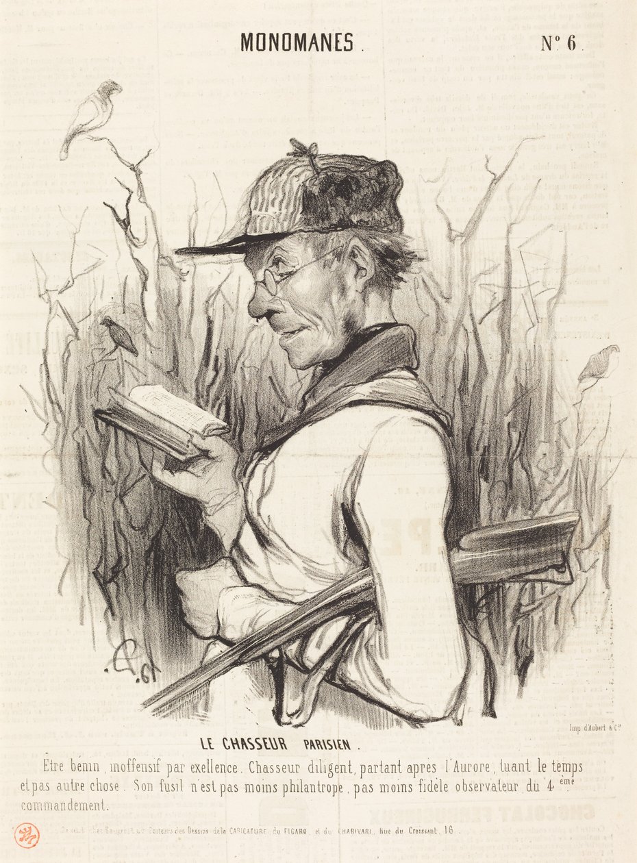 Den parisiske jägaren av Honoré Daumier
