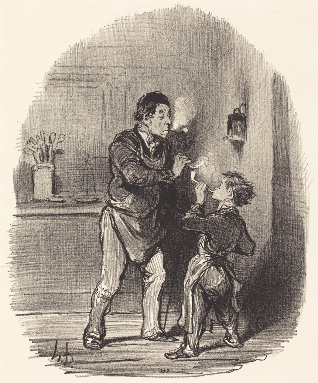 Den filosofiske trashandlaren av Honoré Daumier