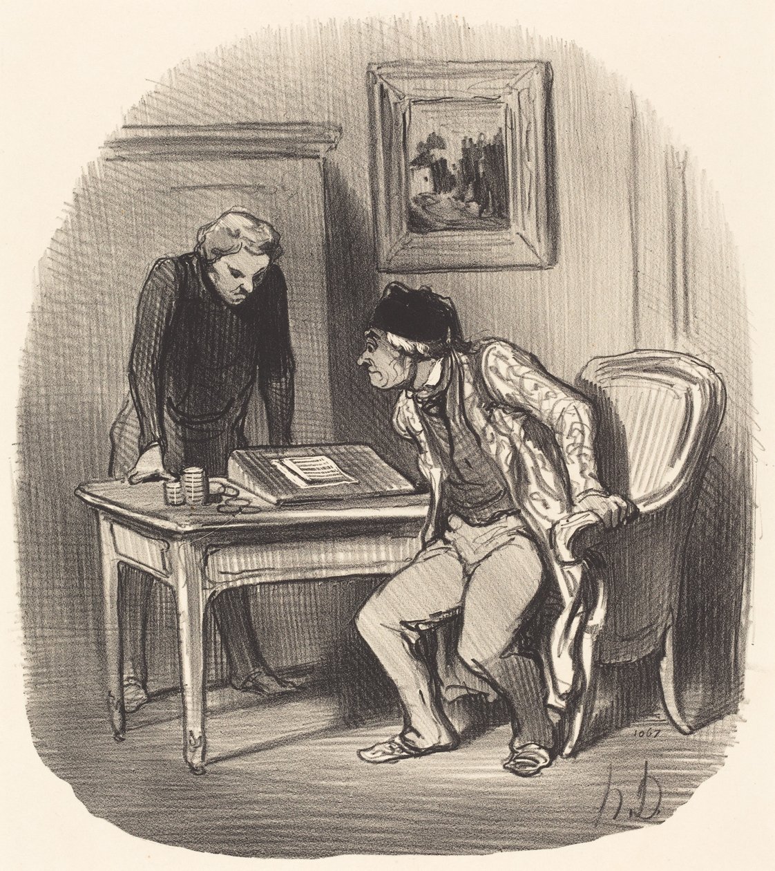 Är kontot korrekt?... av Honoré Daumier