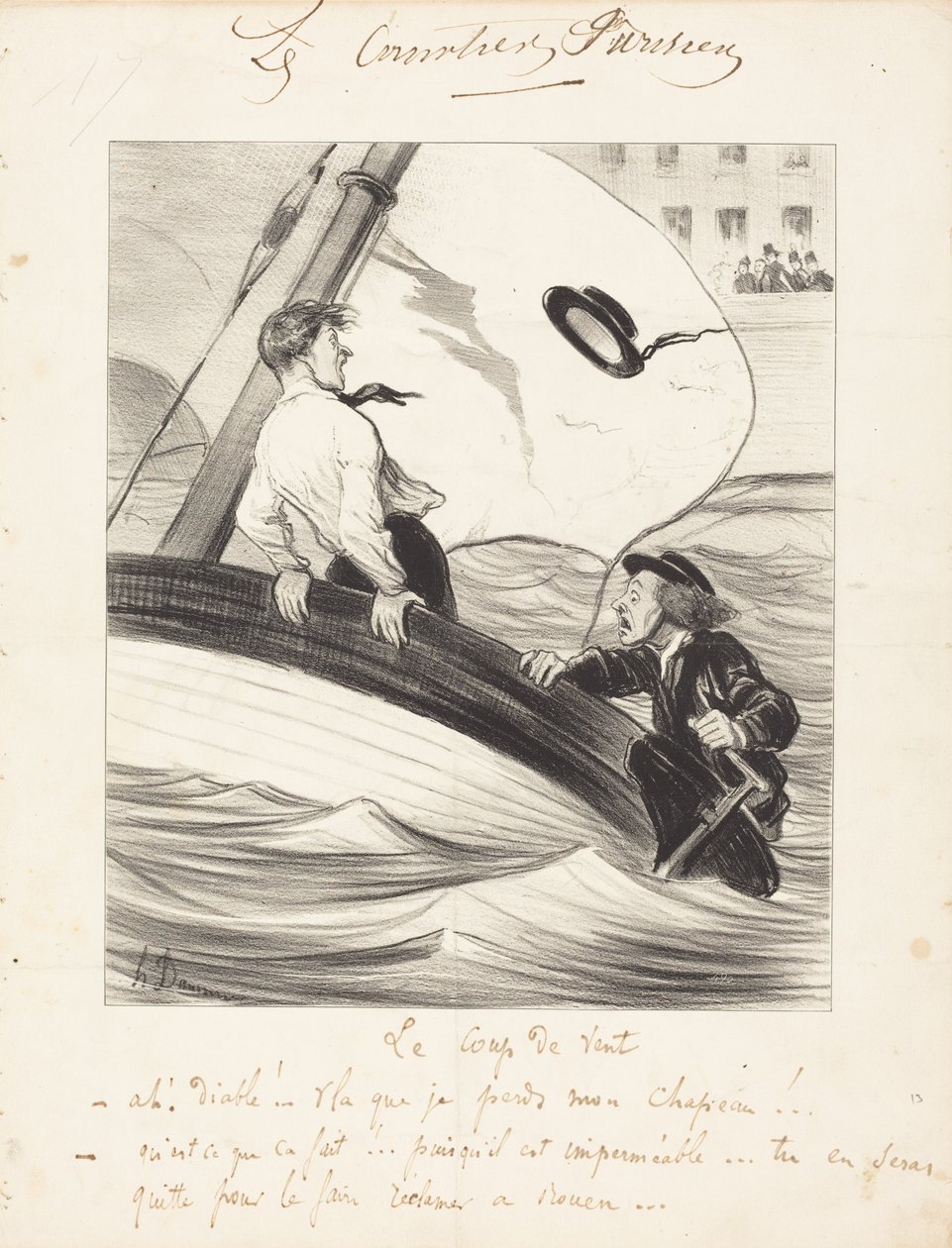 Vindstöten av Honoré Daumier
