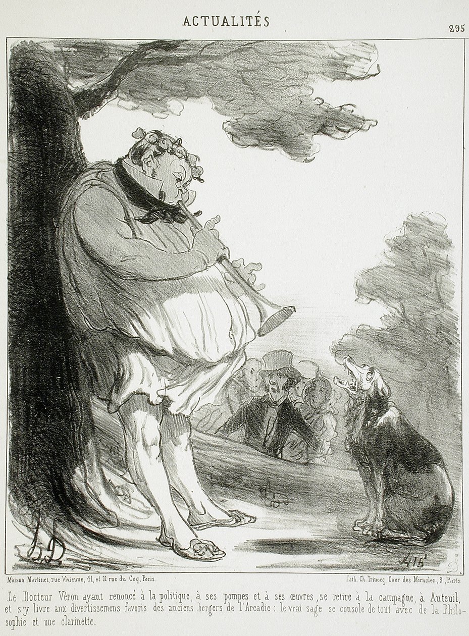 Doktor Véron, som har avsagt sig politiken... av Honoré Daumier