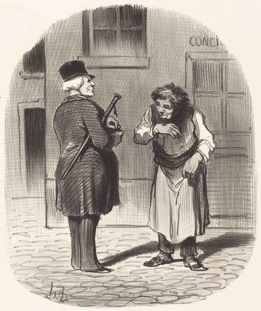 Nyårsdagen av Honoré Daumier