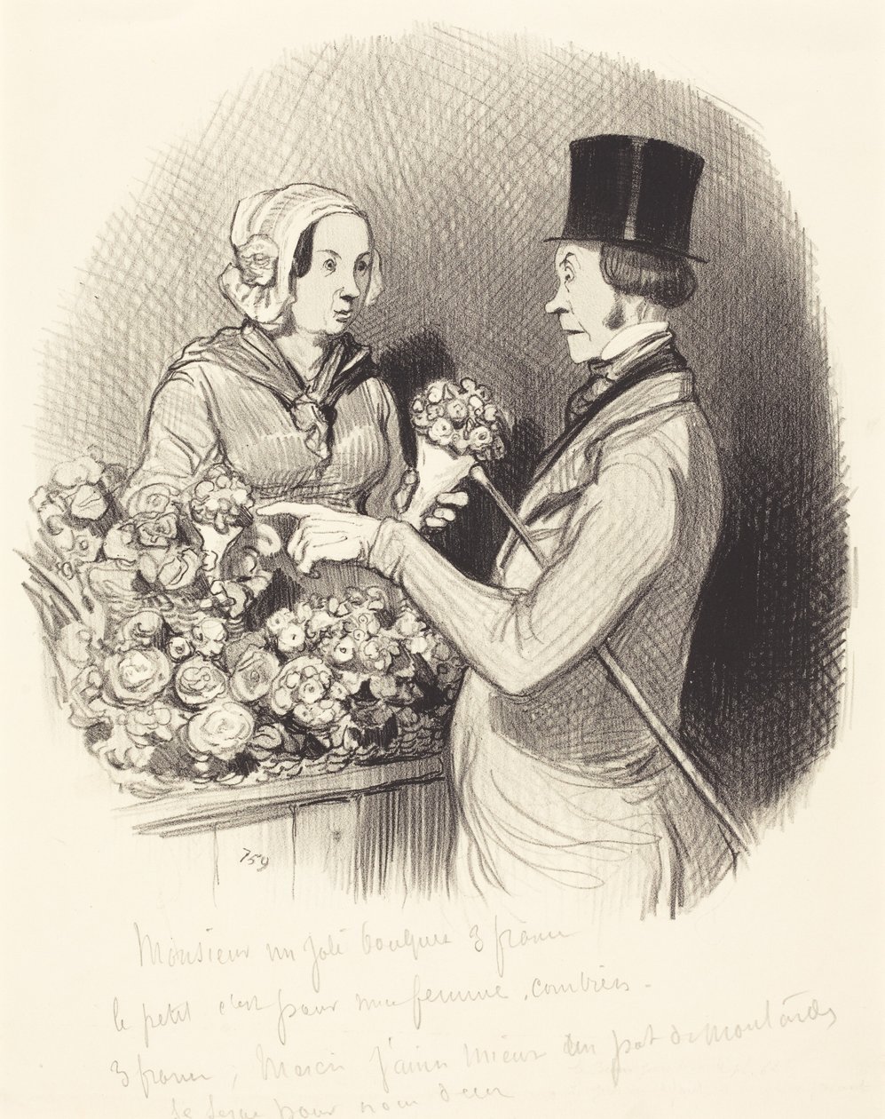 Dagen då man måste visa sig galant av Honoré Daumier