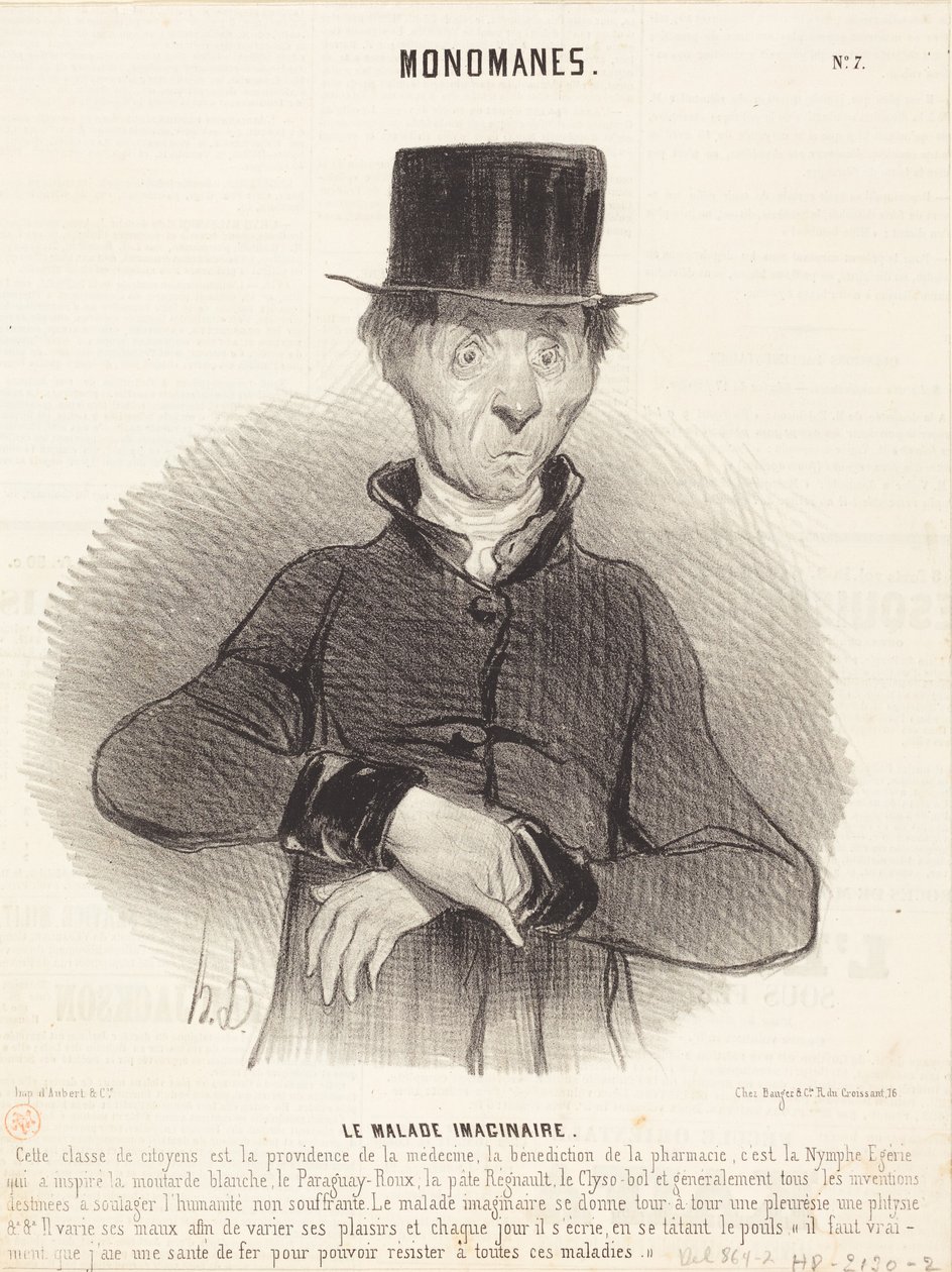 Den inbillade sjuke av Honoré Daumier