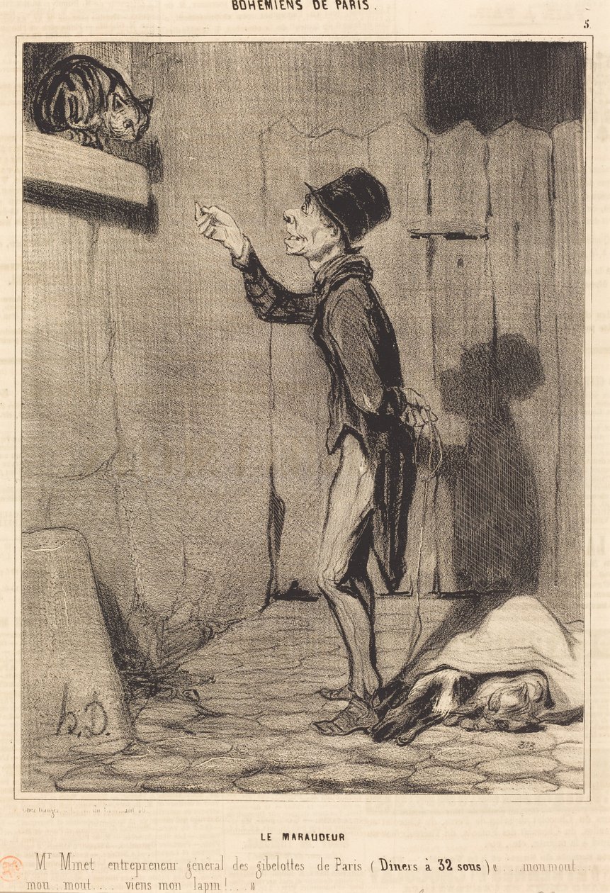 Tjuvjägaren av Honoré Daumier