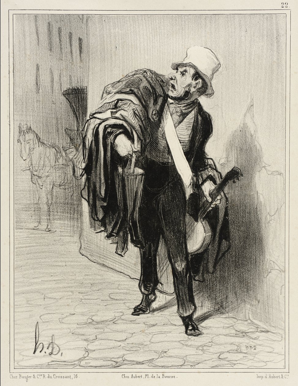Klädhandlaren av Honoré Daumier