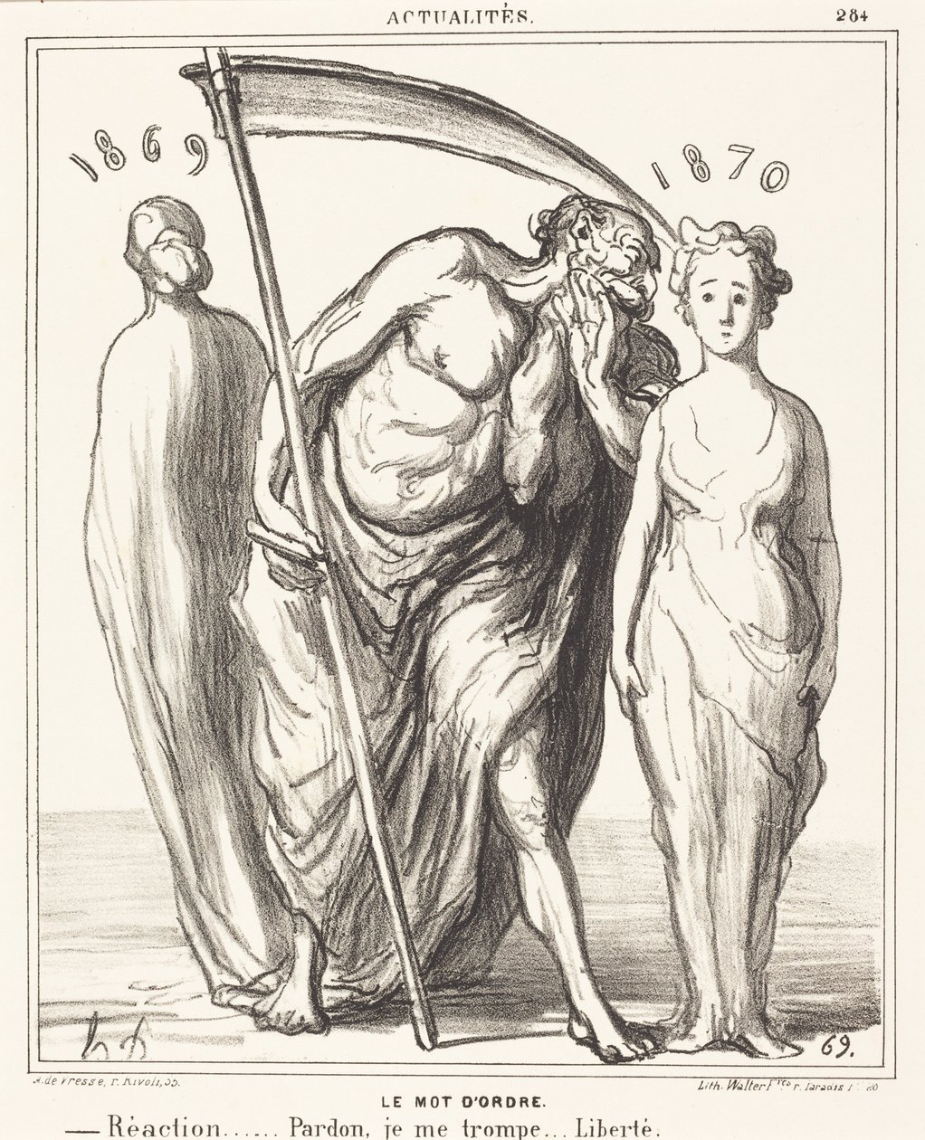 Lösenordet: Reaktion... Förlåtelse... Frihet av Honoré Daumier