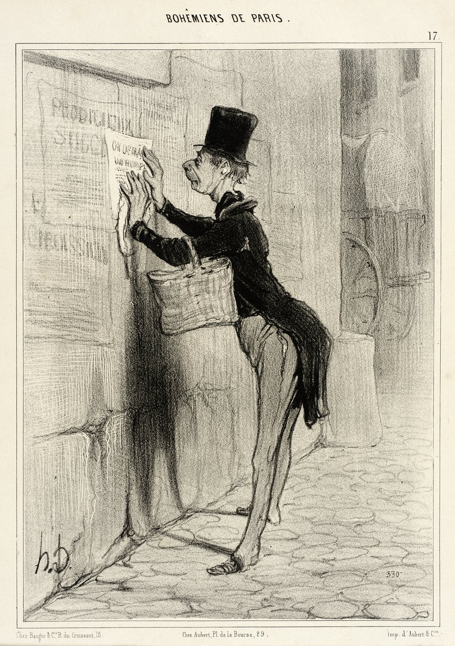 Platsanvisaren av Honoré Daumier