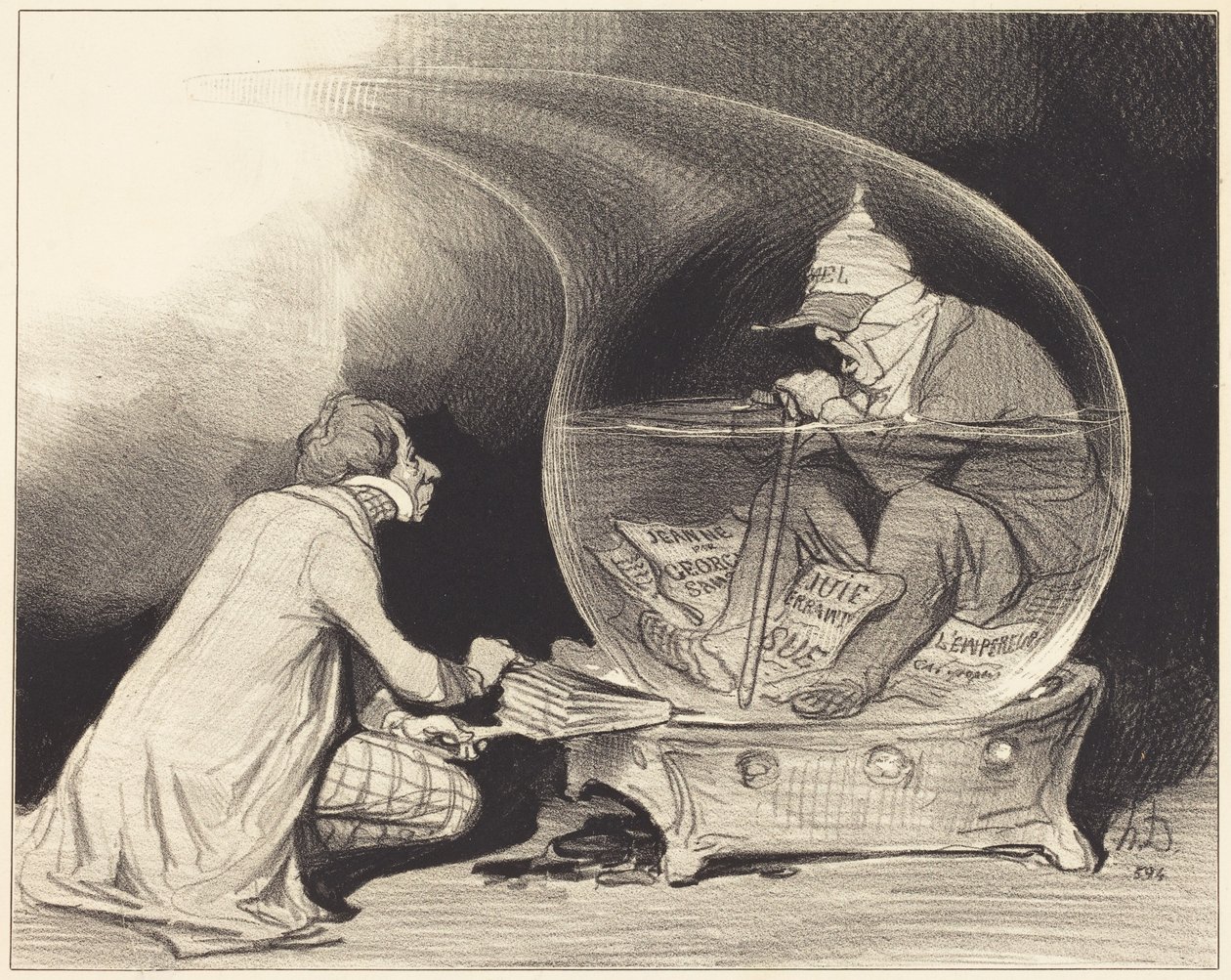 Föryngringen av Le Constitutionnel av Honoré Daumier