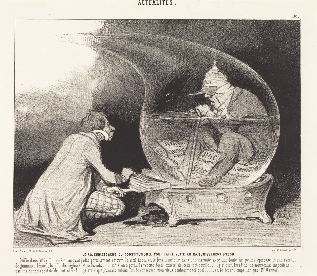 Föryngringen av Le Constitutionnel av Honoré Daumier