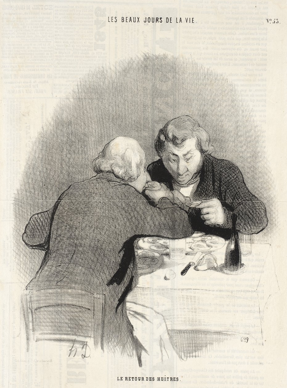 Ostronens återkomst av Honoré Daumier