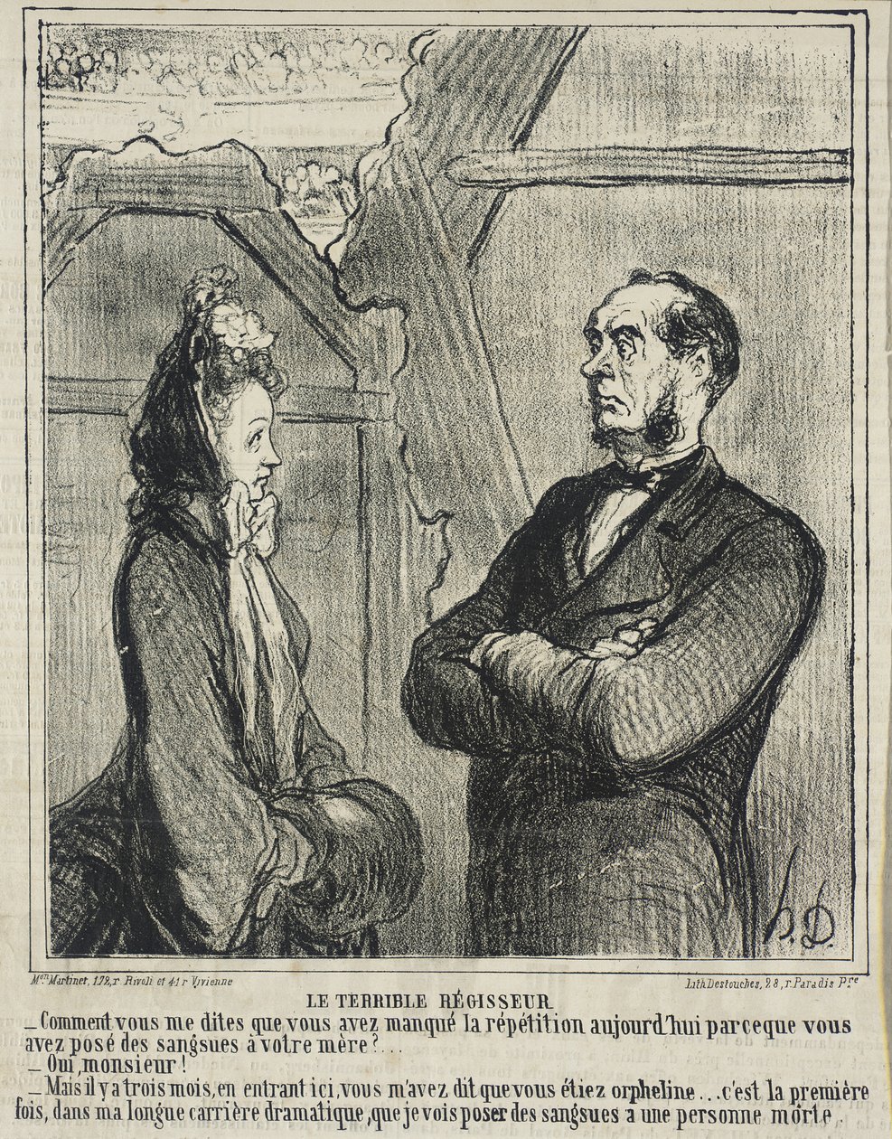 Den fruktansvärde förvaltaren av Honoré Daumier