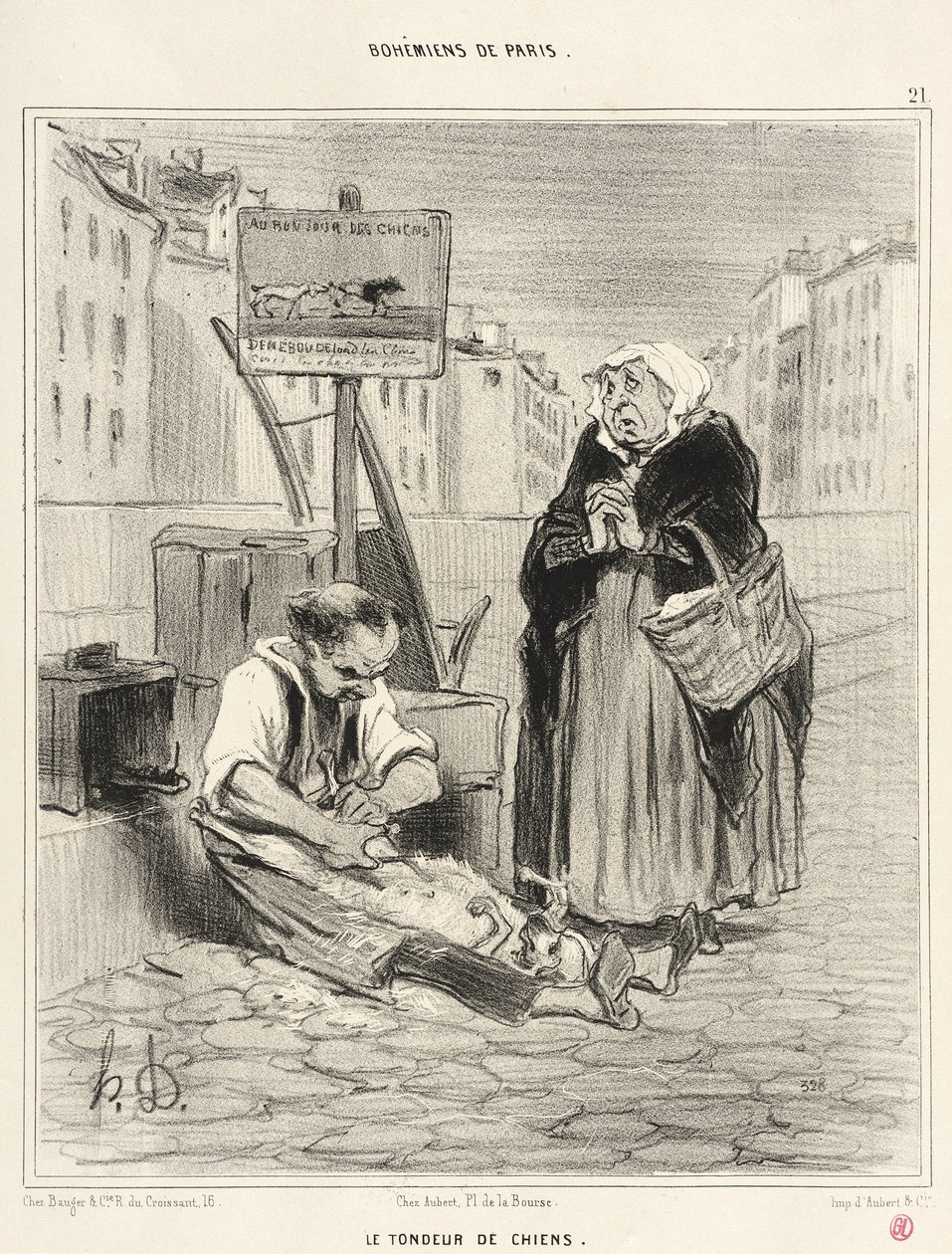 Hundklipparen av Honoré Daumier
