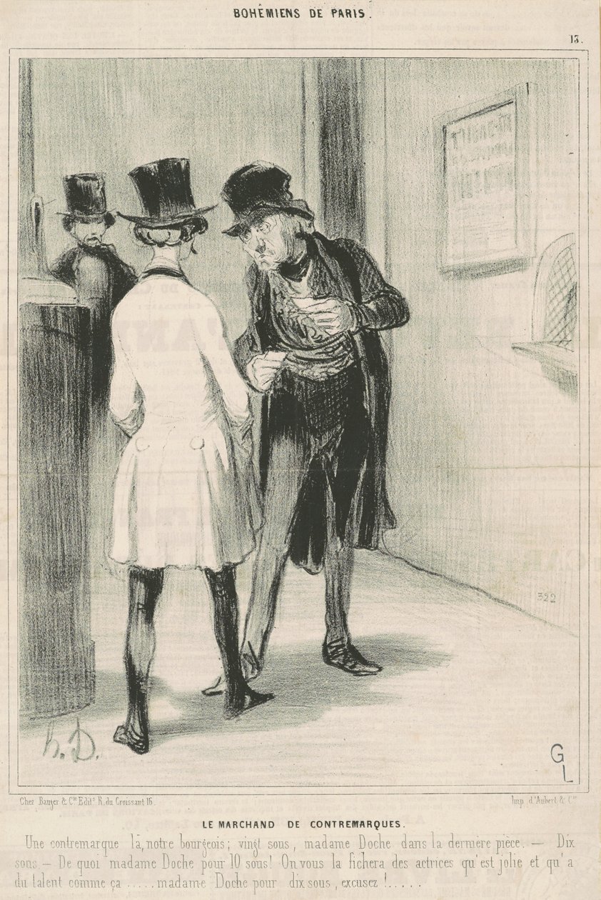 Motmärkeshandlaren av Honoré Daumier