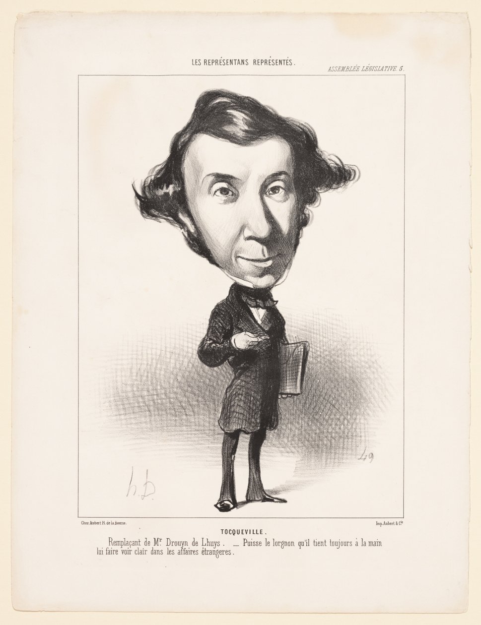 Lagstiftande församlingen: Tocqueville av Honoré Daumier