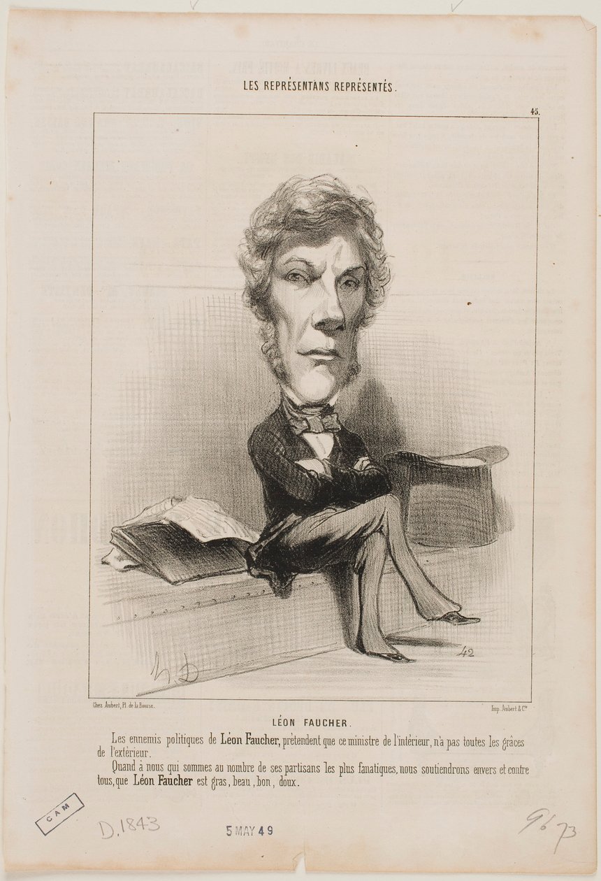 Léon Faucher av Honoré Daumier