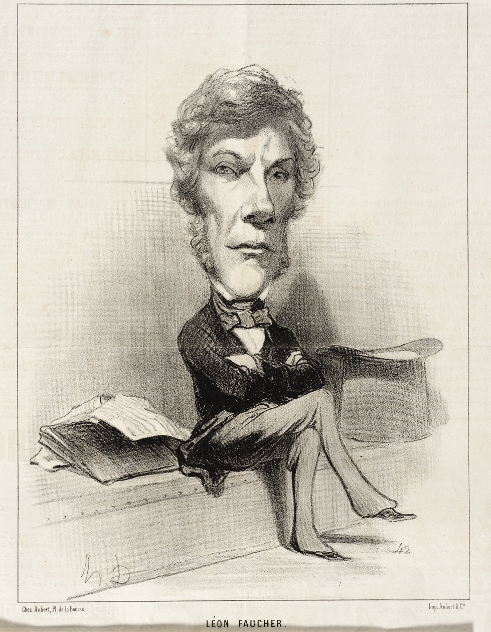 Léon Faucher av Honoré Daumier