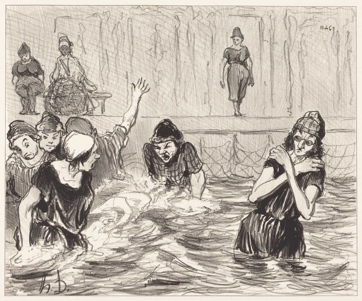 Tvätterskorna av Honoré Daumier