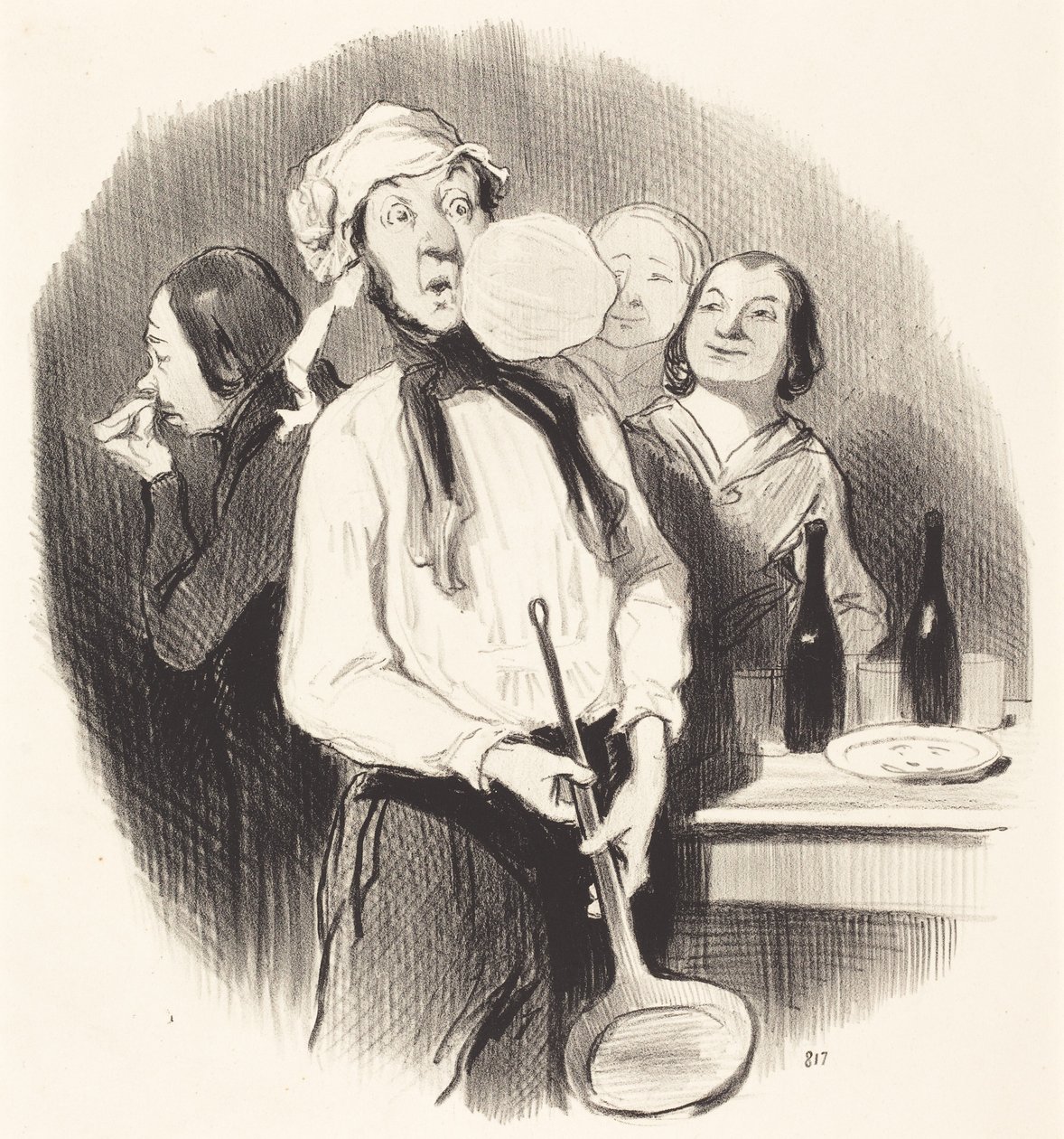 Pannkakorna av Honoré Daumier