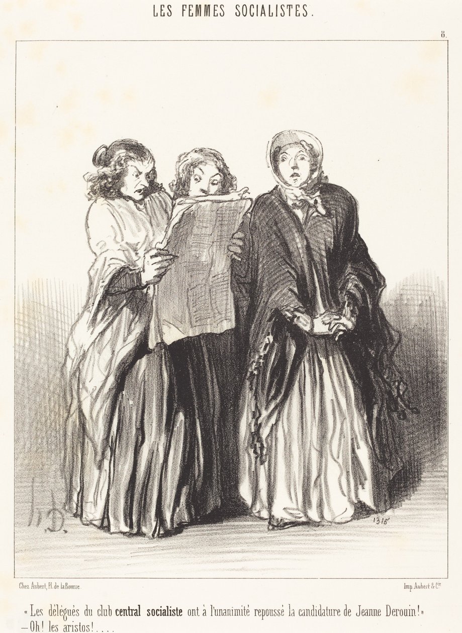 Delegaterna från den centrala socialistiska klubben har avvisat... av Honoré Daumier